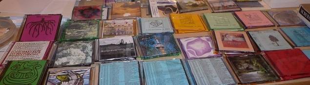 Display van CD's